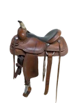 2-1399 15.5 Inch Used Billy Cook Saddlery Western Trail #1777. Fixed Price $1994.00.