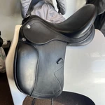 Prestige Optimax Classic Dressage Saddle 17/33 (generous Medium). Fixed Price $2950.00.