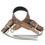 34HS Hilason Western Double Hand Gun Holster Rig 44/45 Caliber Leather Cowboy. Fixed Price $119.99.