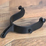 Hilason Western Black Steel Mens Rodeo Horse Riding Spurs Pair W/ 1 Inch Band. Fixed Price $24.95.