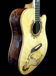 Blueberry Handmade Dreadnought Acoustic Guitar Horses Motif Pre-order 90 Days. Fixed Price $2875.00.