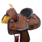 Double Bronco Belle Youth Barrel Style Western Horse Saddle - 8 Inch. Fixed Price $338.00.