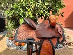 Lightly Used: 13 Usher Branded Barrel Racing Saddle Free Shipping!!!. Fixed Price $2000.00.