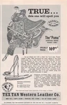 Tan Western Saddle The Puma Horse Riding Equine Yoakum Texas Vtg Print. Fixed Price $14.40.