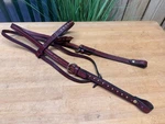 Schneiders Double American Trail Bridle Headstall Brass Spots Nwt. Fixed Price $69.95.