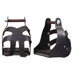 Tough 1 Royal King Metal Endurance Black Stirrups Pair W/leather Guard 3 Neck. Fixed Price $115.93.