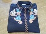 Rockmount Ranch Wear Shirt Mens 2XL Western Pearl Snap Embroidered Cactus Saddle. Fixed Price $99.95.