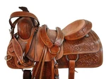 Pro Western Ranch Saddle Roping Horse Pleasure Tooled Leather Tack 18 17 16 15. Fixed Price $399.65.