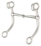 Tough 1 Kelly Silver Star Stainless Steel Long Shank Snaffle Bit. Fixed Price $30.99.