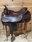 17.5 Tucker Ranch Hand Western Trail Saddle Model 250 (wide). Fixed Price $1375.00.
