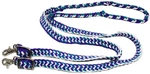 Horse Roping Knotted Nylon Braided Western Barrel Reins Teal Purple 607519. Fixed Price $16.99.