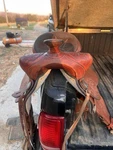 Hereford Brand Tex Tan Western Saddle. Fixed Price $575.00.