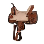 Dakota Barrel Style Saddle Floral & Basketweave Tooling Full Qh Bars 13" New. Fixed Price $285.00.