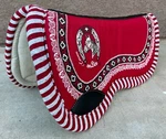 Red Saddle Pad. Suadero Charro. Horse Blanket Carona Cola Pato. Fixed Price $79.99.