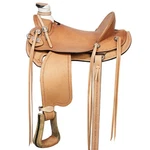 C-K-16 Western Horse Wade Saddle Leather Ranch Roping Tan Kote Hilason. Fixed Price $749.95.