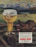 Nationally Famous For Good Taste Goebel Beer 1951 Western Saddle Col. Fixed Price $9.99.