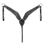 Hilason Western Horse Genuine Leather Breast Collar Tack Hand Tooled Black. Fixed Price $96.95.