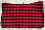 Christmas Buffalo Plaid Quilted Flannel Contour Western Saddle Pad Blanket. Fixed Price $49.99.