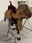 Martha Josey Barrel Saddle. Fixed Price $2500.00.