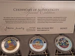 2009 Kangaroo Series Great Australian Artist 3 Colored Silverproof Set. Fixed Price $348.00.