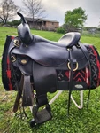 Circle Y Flex Lite Western Saddle..black With BRASS..16 Inch..x Wide Draft Tree. Fixed Price $1775.00.