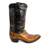 Justin Boots Men Size 8.5 Brown Tone Leather Western Cowboy 2396. Fixed Price $39.73.