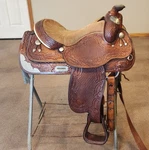 15" Tex-tan Pleasure/trail/show Saddle(hereford Brand). Fixed Price $625.00.