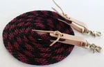 Horse Roping Western Barrel Contest Reins Nylon Braided Snap 7' 607491-497. Fixed Price $16.99.