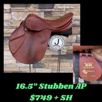 16.5 Stubben English Saddle Edelweiss Nt Deluxe- Med.wide- Clean!. Fixed Price $749.00.