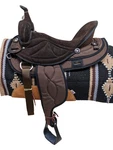 New Big Horn Synthetic Suede Full Quarter Horse Western Trail Saddle. Fixed Price $975.00.