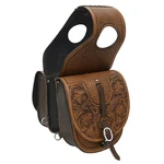 Kk Hilason Western Horse Floral Heavy-duty Trail Ride Genuine Leather Saddle Bag. Fixed Price $149.95.