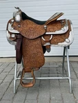 Phil Harris 16 Western Show Saddle With Bag. Fixed Price $6995.00.