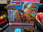 Vintage Meritus Western Horse With Acessories Girl Friends Barbie Saddles Play. Fixed Price $18.00.