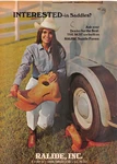 Ralide Saddle Athens Western Horse Equipment Cowboy Tough Vintage Print. Fixed Price $19.95.