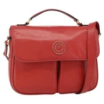 Celine Circle Hand Bag Leather 2WAY Red Gold Auth YKZ1539A. Fixed Price $450.00.