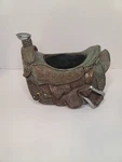 Western Horse Saddle Cowboy Decoration Shelf Display Planter Holder. Fixed Price $24.99.