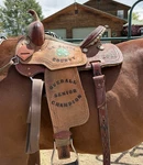 Corriente Saddle Co. Trophy 4H Barrel 15 Inch. Fixed Price $600.00.