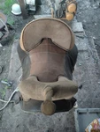 Bob Marshall By Circle Treeless Western Sports Saddle. Fixed Price $500.00.