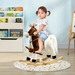 Rocking Horse Toddler Ride On With Sound Saddle, Brown. Fixed Price $69.99.