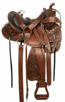 High Quality Gaited Endurance Tooled Western Horse Leather Saddle SIZE-15". Fixed Price $459.99.