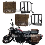 Royal Enfield New Classic Reborn 350 "leather Saddle Bags Dust Color & Mounting". Fixed Price $196.39.