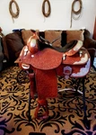 Beautiful Billy Cook 16" Western Pleasure Show Saddle Maker Sulphur, Oklahoma.. Fixed Price $1800.00.