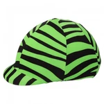TOUGH-1 Lycra Spandex Fun Print "green Zebra" Helmet Cover Horse Tack 19-715. Fixed Price $13.00.
