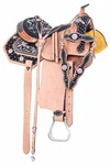 Pink Cross Western Barrel Racing Leather Horse Saddle Tack Headstall Reins. Fixed Price $300.00.