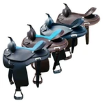 Adult Western Cordura Trail-pleasure Leather Horse Round Skirt Saddle 14" To 18". Fixed Price $204.99.