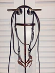 Circle Y Dark Oil Western Horse Bridle W/ Ring Snaffle Bit & Split Reins. Fixed Price $110.00.