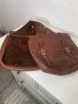Weaver Chap Vintage Leather Saddle Bag Brown Western For Horseback. Fixed Price $75.00.