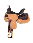 Silver Royal Western Saddle Youth Half Breed Roper Brown SR230Y. Fixed Price $477.83.