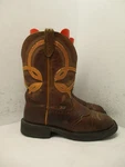 Justin Gypsy L9952 Brown Leather Short Cowgirl Boots Women Sz. Fixed Price $35.95.