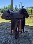 16 Billy Royal Comfort Classic Roughout Work Saddle. Fixed Price $1800.00.